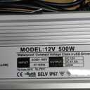 LightingWill LED Driver 250 Watts Waterproof IP67 Power Supply Transformer, 85-265V AC to 12V DC Low Voltage Output, Adapter with 3-Prong Plug 3.3 Feet Cable for Outdoor Use, Computer Project