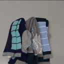 Anlisim Kids Merino Wool Ski Socks 3 Pairs Girls Boys Thermal Winter Warm Thick Breathable Socks for Skiing Snowboarding (12-15 Years, Grey / Dark Blue / Green C)