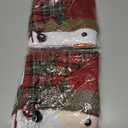 Christmas Themed Chair Covers, Christmas Seat Covers for Dining Room Chairs, Christmas Chair Back Covers Set of 2 Christmas Chair Decor Decorations for Kitchen (2pcs-A)