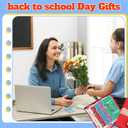 Jetec 50 Sets Back to School Ballpoint Pens Click Retractable Gift Prizes Include 50 Ballpoint Pens 50 Cards 50 Bags 50 Ties for Party Favors Office Teacher School Exchange