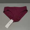 CRZ YOGA Mid Waisted Bikini Bottoms for Women - Full Coverage Bathing Suit Swimsuit Basic Swim Briefs Fuchsia Large