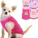 4 x 4 Pieces Puppy Clothes for Small Dogs Girl Girl Dog Clothes Cute Soft Dog Shirts Female Doggie Shirts Pet Clothing (Medium)
