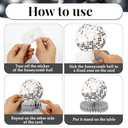 12PCS Prom Silver Disco Theme Party Honeycomb Centerpieces 70s Birthday Decorations Disco Table Toppers Discoball Centerpieces for Table Back To 70s 80s Prom 2025 Party Supplies (Not Ball)