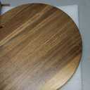 Acacia Wood Lazy Susan Wood Turntable Tray Cabinet Organizer, 16"