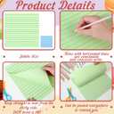 Qeeenar 8 Pads Big Sticky Notes 11 x 11 Inch Lined Jumbo Large Sticky Notes for Wall,Giant Strong Power Memo Square Post for Office, 25 Sheets/Pad(Pastel Color)