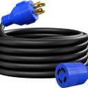 4 Prong 30 Amp 10 Foot Generator Extension Cord, NEMA L14-30P/L14-30R, 125/250V Up to 7500W 10 Gauge SJTW Generator Cord, ETL Listed