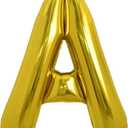 TONIFUL 40 Inch Large Gold Letter A Helium Balloons,Foil Mylar Big Balloons for 2026 New Year Eve Graduation Wedding Baby Shower Birthday Party Anniversary...