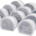 PetSafe Drinkwell Avalon & Pagoda Fountain Activated Carbon Filters - Better Hydration Choice - Long-Lasting Purity - Odor-Free Drinking - Universal Filter Replacement - 12 Pack