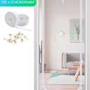 Reinforced Cat Screen Door, 40X84” Heavy Duty Pets Proof Screen Door with Bilateral Zipper, Prevent Dogs Cats Running Out from Home, Bedroom, Living Room, Kitchen Patio Door (White)