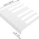 SUPVOX 52Pcs piano white piano key caps key veneers board new s board board accessories tops matte Instrument supplies Acrylic