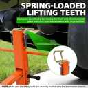 800 Lb Lawn Mower Lift Jack, Foldable Heavy Duty Zero Turn Mower Jack