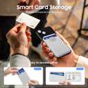 for MagSafe Wallet Stand, Multi-Slot,Compatible with iPhone Series, Super Strong Magnetism Strength, Slim, Features a Magnetic Ring, Compatible with Most Smartphones.Stylish Phone Wallet(Light Gray)
