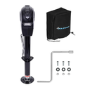 POLESTAR Electric Trailer Jack, 5000lbs Electric Power A-Frame Tongue Jack with Waterproof Protective Cover & LED Light for Travel Trailer Camper, RV, 12V DC with Hard Wiring, 9"-27" Lift