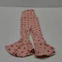 Toddler Baby Girl Valentine's Day Outfits Bell Bottom Romper Love Heart Strap Sleeveless One Piece Jumpsuit
 5-6Y