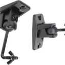 VideoSecu Speaker Wall Ceiling Mount Bracket One Pair for Universal Satellite, fits Keyhole and Thread Hole with 1/4 20 Threads, 4mm and 5mm Black 1ST