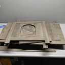 Shintenchi Cat Littler Box Enclosure, Litter Box Furniture Hidden with Removable Divider, Cat House with End Table, Grey