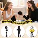 Birthday Gift for Soul Sister Skeleton Crochet Friendship Present, Best Friend BFF Keepsake for Women Girls, Unique Appreciation Gift for Special Occasion, Farewell or Friendship Memory
