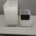 Akro-Mils 30088 Plastic Nesting ShelfMax Storage Bin Box, (18-Inch x 8-Inch x 6-Inch), Clear, (8-Pack)