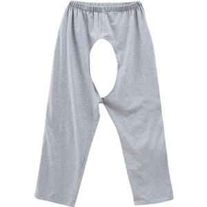 Tear Away Open Crotch Pants for Bedridden Patients Paralyzed Men Women Stretchy Soft Breathable Urine Incontinence Underwear XXL Elderly Care Post Surgery Adult Diaper Pants