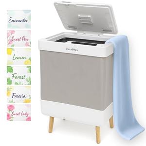 AGratHav Towel Warmer for Bathroom, Foldable Towel Warmer Bucket, Blanket Warmer, Extra-Large 35L Fast Heating, Heating & Drying Modes & Timer, ETL Certification, 6 Free Fragrance Discs, White