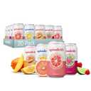 Spindrift Sparkling Water, 4 Flavor Variety Pack, Made with Real Squeezed Fruit, 12 Fl Oz (Pack of 20) (EXP 04/14/27)