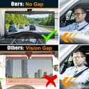 Veharvim Sun Visor Extender for Cars, Polarized Car Visor Extender Sun Blocker UV400, Adjustable Visor Extension, Clip on Sun Visor for Car, Universal, Glare, UV Protector (X-Large(1 Pack))