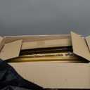 WellSign 8.2FT Square Arch Backdrop Stand,Metal Gold Backdrop Stand Heavy Duty Adjustable,Extra 2 Clamps Change Over The Table Rod Stand,Wedding Balloon Arch Stand for Valentine Parties Decoration