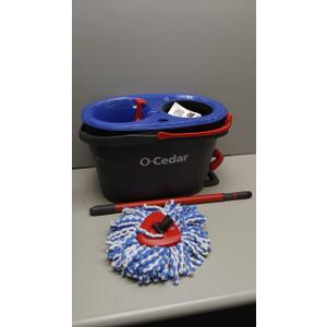 O-Cedar RinseClean Spin Mop & Bucket System + 1 Extra Mop Head | Clean with Clean Water | Removes 99% of Bacteria