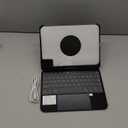 edaiser Swivel Keyboard Case for Apple iPad mini 6th 7th Gen a17 Pro, Compact Bluetooth Keyboard with RGB Backlit Trackpad - Kids Student Designed, 360 Degree Rotatable Protective Cover, Black