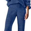 RUMIA Fall Outfits for Women 2025 Vacation Matching Sweater Lounge Sets (S-2XL) (XX-Large, Navy)