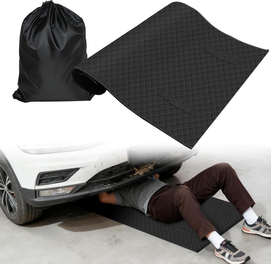 Rolling Creeper Mat, Under Car Repair Garage Mat, 58"X28", Made Available for Self-Driving Tour, Long-Haul Truck for Working On The Ground, Foldable Mechanics Mat for Low Clearance
