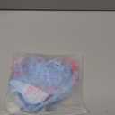 Lilosy Sexy Underwire Cute Push Up Strappy Embroidered Mesh Sheer Lingerie Set See Through Panty Bra (Large, Bow Light Blue)