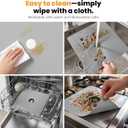 Stove Top Covers for Gas Burners, Stove Burner Covers Heat Resistant, Forsisco Reusable Gas Stove Burner Liners, Easy to Clean Stove Top Protectors Guard for Kitchen Gas Ranges (8pcs Silver)