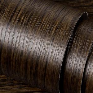 Stickyart 24"x160" Textured Dark Wood Grain Contact Paper Thick Wood Wallpaper Peel and Stick Wallpaper Vintage Wood Contact Paper for Cabinets and Drawers Countertops Tables Removable Waterproof