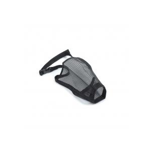Nylon Mesh Dog Muzzle Black Comfortable Secure Fit Allows Drinking and Panting XS