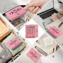 6-Piece Nail Clipper Set with Nail File, Tweezers and ingrown toenail Removal kit Travel Nail kit for Men and Women (Moon Pink)