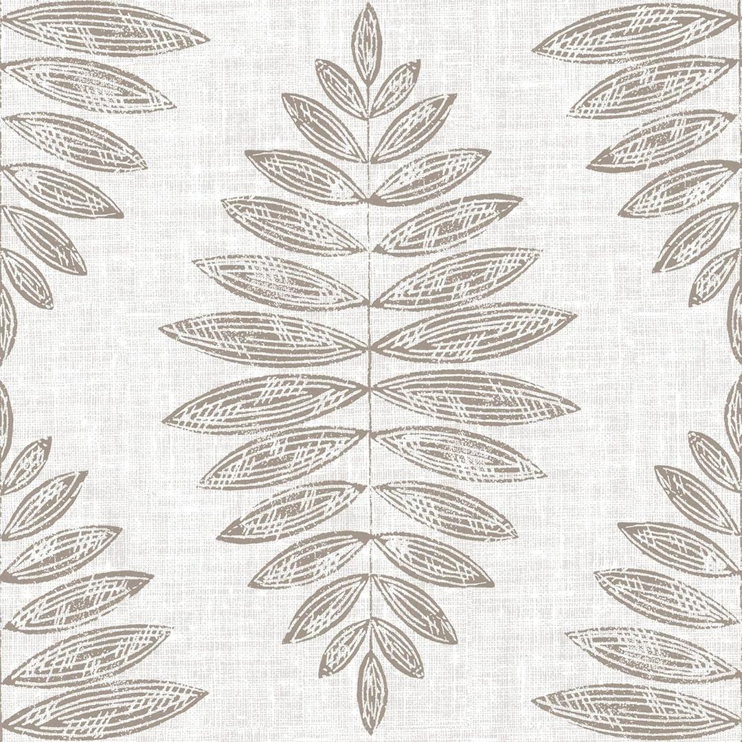 FloorPops Foliage Peel and Stick Floor Tiles, Neutral, Botanical Vinyl Floor Tiles, Water Resistant, 12 in x 12 in, Pack of 10