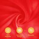 BRILLMAX 6 Pack Red Round Tablecloths 70 Inch for 30-48 Tables - 150 GSM Polyester Fabric, Standard Drop, Water, Stain & Wrinkle Resistant Cloth Cover for Wedding Reception Banquet Dining Party