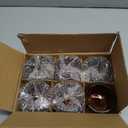 VOHO Votive Candle Holders for Wedding Candles, Amber Glass Candle Holder Set of 6, Tealight Candle Holder Bulk for Wedding Decor, Table Centerpiece, Birthday Party