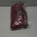 RWJ Plus Size Wedding Guest Dress for Women Deep V Neck Long Sleeve High Waist Slit Formal Cocktail Party Fall Maxi Dresses (Wine Red), XL