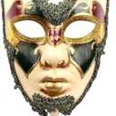 YU FENG 1 Pack Couple's Cosplay Masks Venetian Musical Carnival Mardi Gras Masquerade Mask On a Stick Party Fancy Dress
