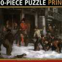 Jigsaw Puzzle: Snowball Fight by Pringle: 1000-Piece Jigsaw Of Snowball Fight, 1851 By William J. Pringle