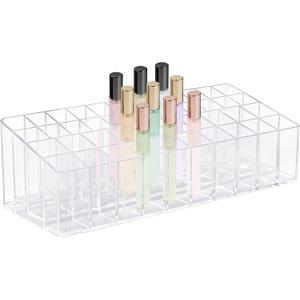 Rollerball Perfume Organizer, 44 Spaces Acrylic Fragrance Organizer, Lipstick Holder Lipgloss Holder, Clear