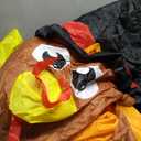 8FT Thanksgiving Inflatables Decorations Blow Up Turkey Pumpkin with LED Lights for Thanksgiving Festival Fall Autumns Harvest Happy Outdoor Outside Indoor Lawn Holiday Decor