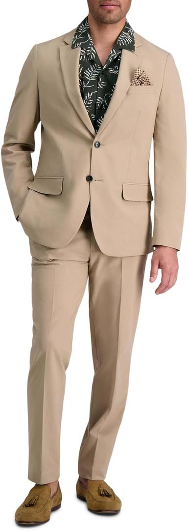 Haggar Men's Smart Wash with Repreve Slim Fit Suit Separates Jackets (36, Sorona Khaki)