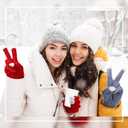 Yahenda 80 Pairs Winter Gloves 6 Colors Warm Touchscreen Gloves Stretchy Knit Gloves Christian Charity Donation Supplies
