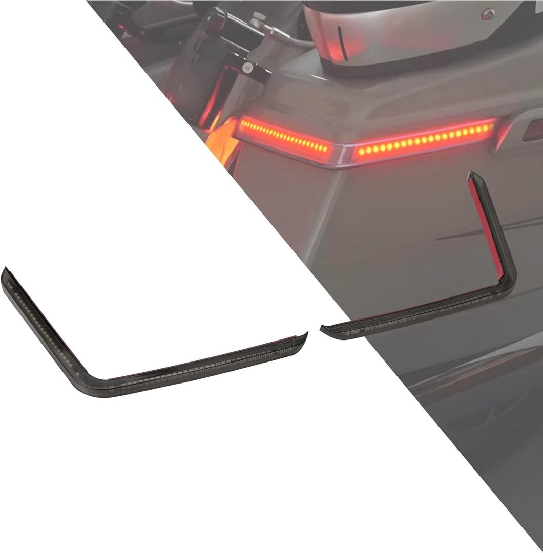 HDBUBALUS Motorcycle LED Saddlebag Lights OEM Reflectors Sequential Turn Signal Light Fit for Harley Touring Stree Glide Electra Glide FLTRX 2024-2025 CVO 2023 (Smoke Lens)