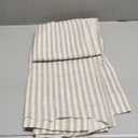 jinchan Linen Curtains Taupe Grey on Beige Striped Curtains for Living Room Bedroom Ticking Stripe Light Filtering Farmhouse Cottage Core Rustic Back Tab Window Treatment 2 Panels 96 inches Long