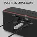 Monster Shock Plus Bluetooth Speaker,Portable Speaker with 40W Loud Stereo Sound, Bluetooth 6.0,TWS Pairing, 20H Playtime,Support AUX/TF Card,IPX6 Waterproof Wireless Speakers for Outdoor,Home,Travel