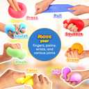 Squishy Fidget Toys for Kids, 8Pcs Dough Stress Cube for Stress Relief, Pull Stretch Sensory Squeeze Toys, Classroom Prize Box Toys,Slow Rising Stress Balls, Party Favors for Kids Adults